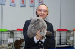 Филя на выставке
